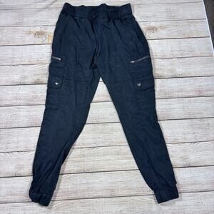 Banana Republic Factory Black Cargo Jogger Pants Elastic Women's XXS Petite